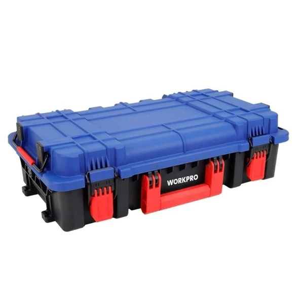 WORKPRO WP283030 İstiflenebilir Profesyonel Takım Çantası 32 Lt | Sünger Bölmeli | Kilitli PP Gövde | 25 Kg ürün görseli 1