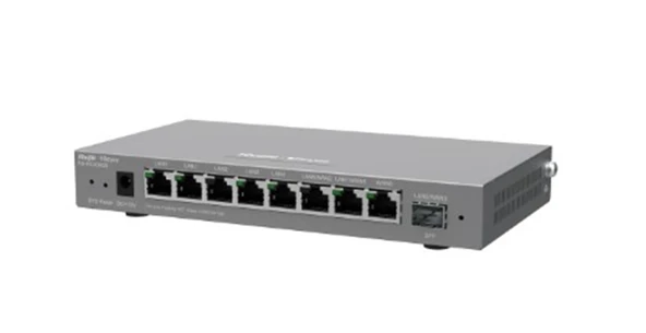 Ruijie-Reyee RG-EG209GS 8 Port 10-100-1000Mbps+1Port SFP 200 Kullanıcı Yönetilebilir Router ürün görseli 1