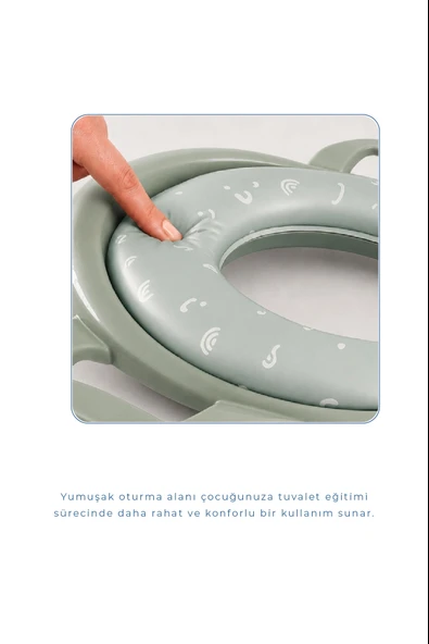 Babyjem Mega Klozet Adaptörü Soft Yeşil - Resim 5