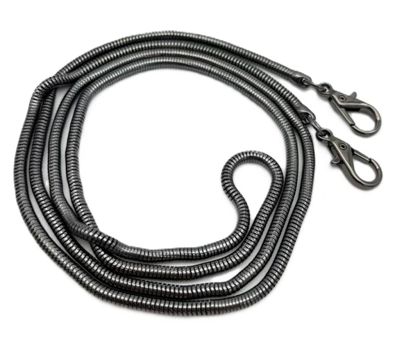 Çanta Aksesuar 125 cm Füme Renk Solucan Model Kancalı Çanta Zinciri ürün görseli 1