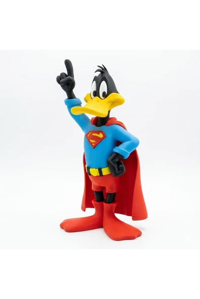 Süper Daffy Duck Figür – Süper Kahraman Temalı Koleksiyon ve Dekor Ürünü ürün görseli 1