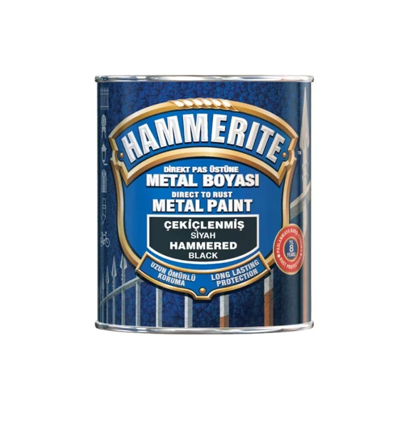 Hammerite Çekiçlenmiş Metal Boyası   GümüşGri 0,75lt ürün görseli 1