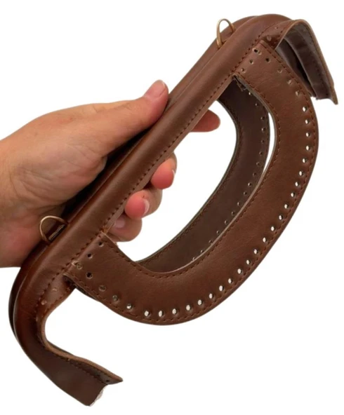 Çanta Aksesuar 25 cm Suni Derili Taba Renk Gizli Çanta Bursu Yeni Model - Resim 5