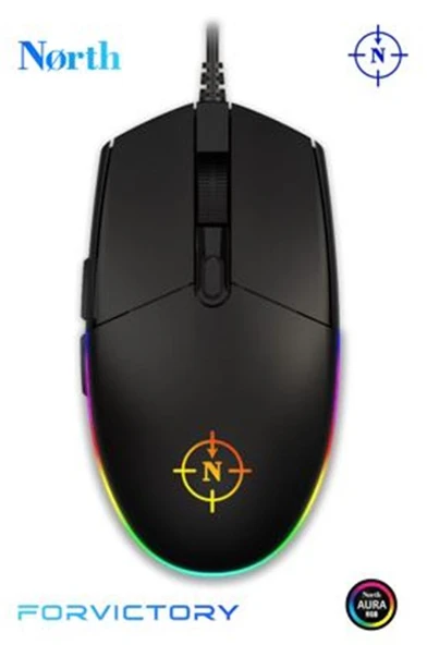 North Combat RGB Kablolu Oyuncu Mouse ürün görseli 1