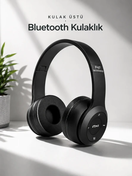 Kulak İçi Kablosuz Bluetooth Kulaklık Ekstra Bass Ve Çok Yönlü Kullanım ürün görseli 1
