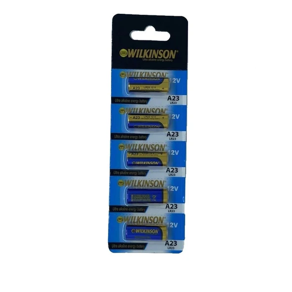 Wılkınson 23a V23ga Mn21 12v Alkalin Pil Kepenk Anahtar Pili Beşli Paket ürün görseli 1
