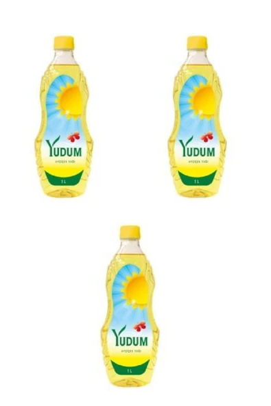 Yudum Ayçiçek Yağı Pet Şişe 1 Litre X 3 Adet ürün görseli 1