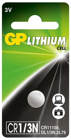 GP GPCR1-3N 3V CR11108-2L76-DL1-3N Lityum Cell Hafıza Düğme Pil Tekli Paket ürün görseli 1
