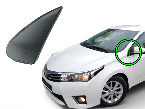 Corolla Sol Ayna Köşe Plastiği Toyota - 60118-02140 - 60198-02140 - 6011802140 - 6019802140 ürün görseli 1