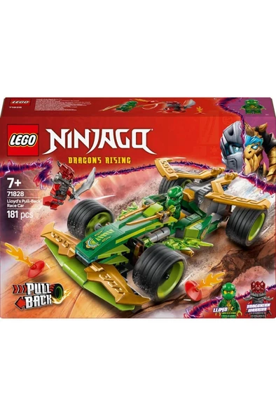 LEGO ® NINJAGO® Lloyd’un Çek-Bırak Yarış Arabası 71828 - 7 Yaş ve Üzeri Yapım Seti (181 Parça) ürün görseli 1