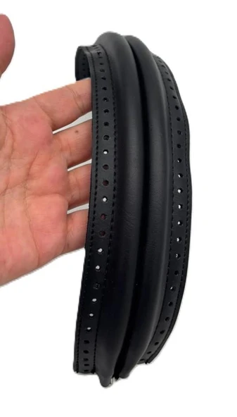 Çanta Aksesuar 19 Cm Oval Siyah Renk Derili Gizli Çanta Bursu ürün görseli 1