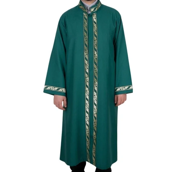 İmam Cübbesi Sırmalı Yeşil Renk ürün görseli 1