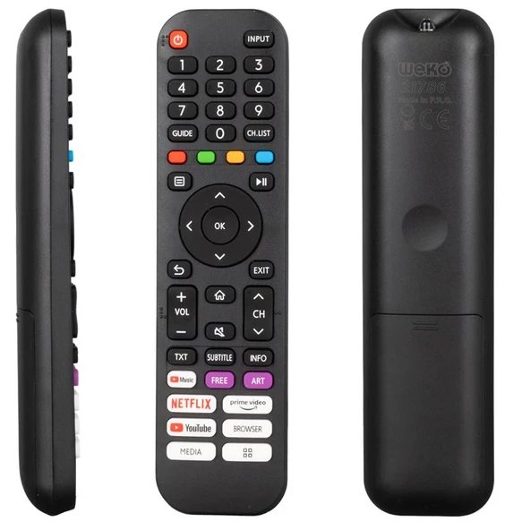 AWOX NETFLIX-YOUTUBE-PRIME VIDEO TUŞLU LCD LED TV KUMANDA (40174=21786) ürün görseli 1