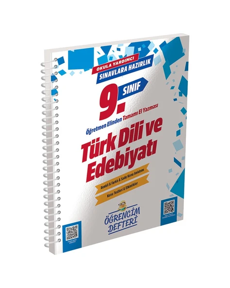 9.Sınıf Türk Dili Edebiyatı Öğrencim Defteri Murat Eğitim Yayınları ürün görseli 1