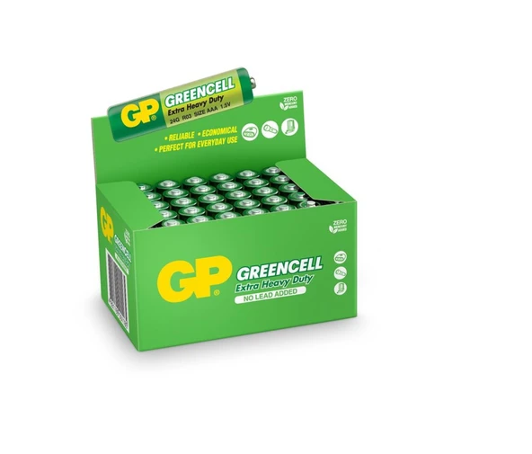 Gp Greencell R03 AAA Boy Çinko İnce Kalem Pil 40'lı Paket GP24G-2S2 ürün görseli 1