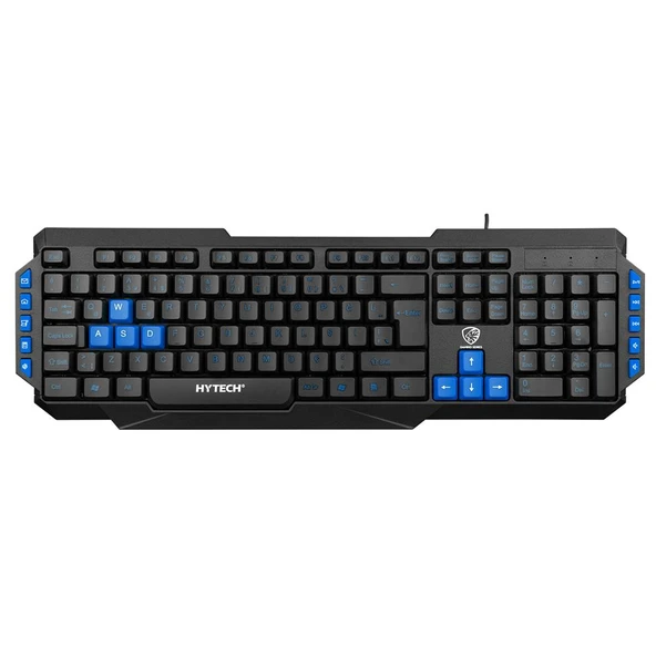 Hytech HYK-46 GAMY Siyah USB Mavi Tuşlu Q Gaming Oyuncu Klavyesi ürün görseli 1