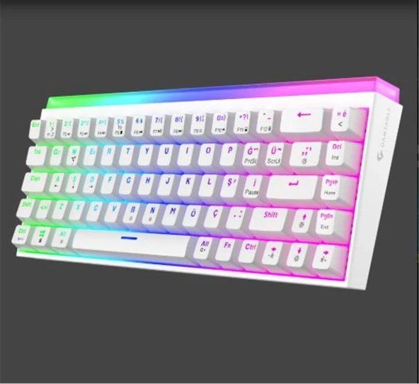 Gameagle GE2019 Hera RGB Kablolu Tr Layout Mekanik Beyaz Oyuncu Klavyesi ürün görseli 1