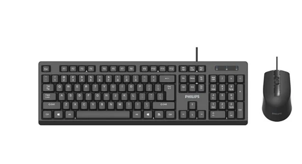 Philips SPT6234B Kablolu Türkçe Q Klavye&Mouse Set Siyah ürün görseli 1