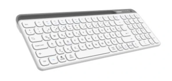 Everest KB-BT90 Beyaz-Gri Bluetooth+ 2.4Ghz  Q Mac-Win-Android-Ios Uyumlu Kablosuz klavye ürün görseli 1