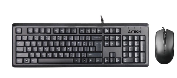 A4 Tech Kr-9276 Q Usb Fn Multimedya Klavye+Optik Kablolu Mouse Set ürün görseli 1