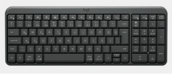 Logitech 920-013460 K250 Kablosuz Bluetooth Siyah Klavye ürün görseli 1