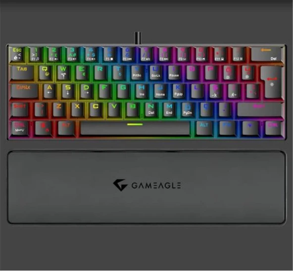 Gameagle GE2020 Helıos RGB Kablolu Tr Layout Mekanik Siyah Oyuncu Klavyesi ürün görseli 1