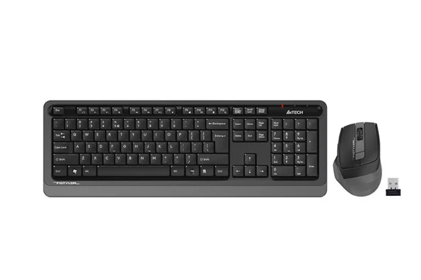 A4 Tech Fg1035 2.4G Gri Q Fn-Mm Klv+Optik Mouse Set ürün görseli 1