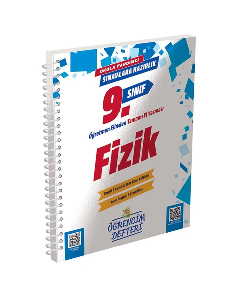 9.Sınıf Fizik Öğrencim Defteri Murat Eğitim Yayınları ürün görseli 1