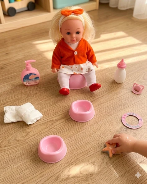 Mila Altını Islatan Konuşan Bebek 35 Cm - Resim 2