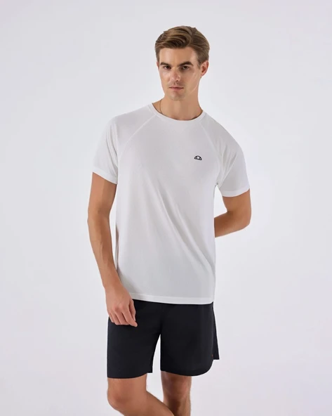 Ellesse 6SM5036-OF Erkek Spor Tişört - Kırık Beyaz ürün görseli 1