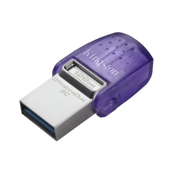 Kingston DTDUO3CG3-128GB DataTraveler microDuo 3C 200MB-s dual USB-A + USB-C Flash Bellek ürün görseli 1