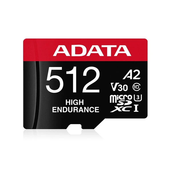 Adata 512 GB High Endurance microSDXC 4K U3 V30 A2 Hafıza Kartı ürün görseli 1