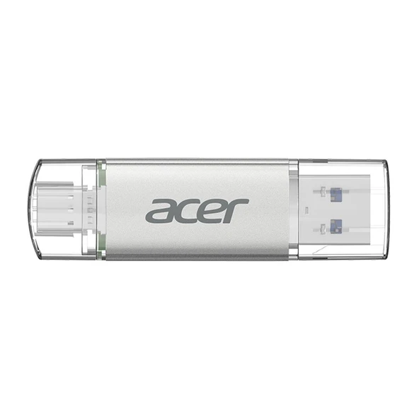 Acer 256GB USB 3.2 UT300-256GB USB-A+USB-C Çift Taraflı Metal Flash Bellek ürün görseli 1