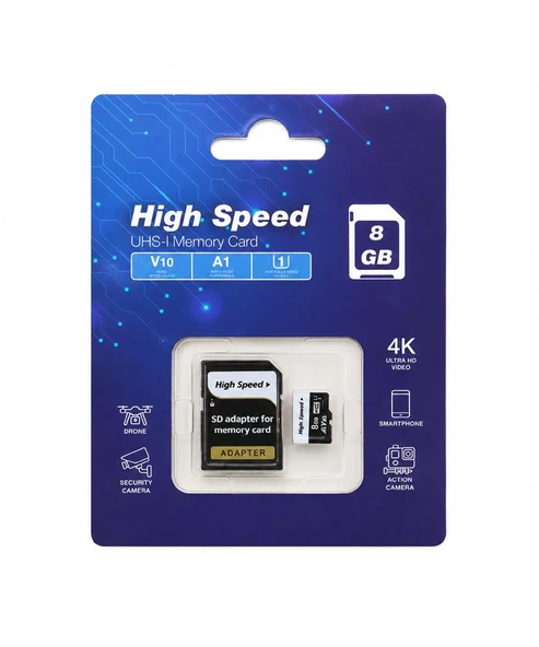 ELBA High Speed 8GB A1 V10 U1 Micro Hafıza Kartı Class10 ürün görseli 1