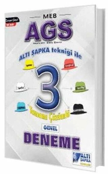 Altı Şapka Yayınları MEB-AGS Altı Şapka 3 Çözümlü Deneme ürün görseli 1