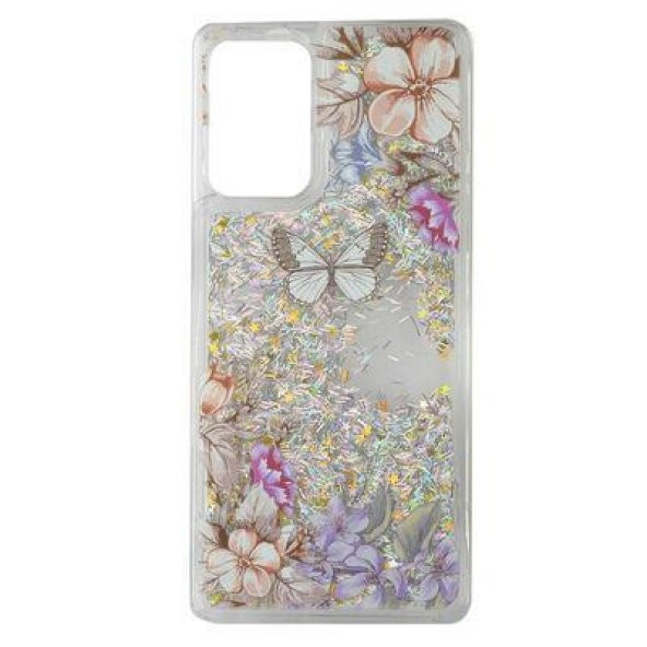Galaxy S20 FE Kılıf Sıvılı Simli Pullu Lüx Silikon - Resim 4