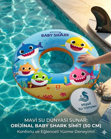 Baby Shark Simit 50 Cm ürün görseli 1