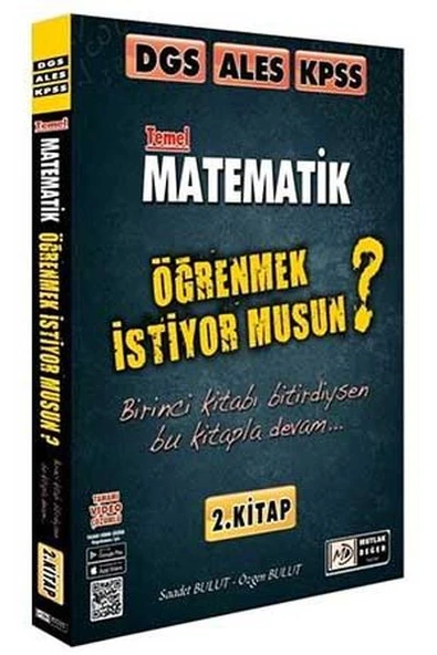 Mutlak Değer DGS ALES KPSS Temel Matematik Video Çözümlü Soru Bankası 2. Kitap ürün görseli 1