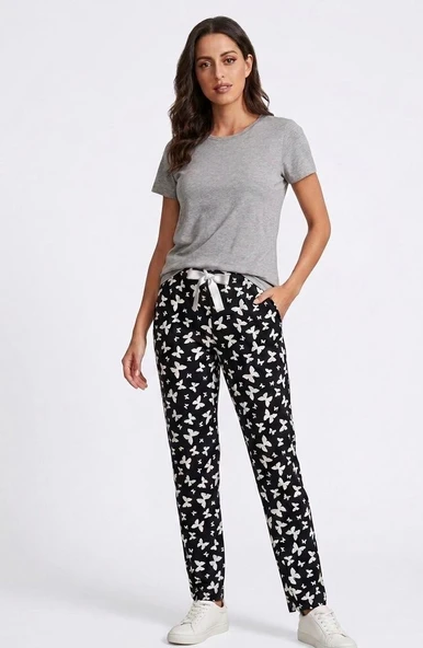 Lady Queen Kadın Viskon Pijama Altı Yumuşak Dokulu Kumaş ürün görseli 1