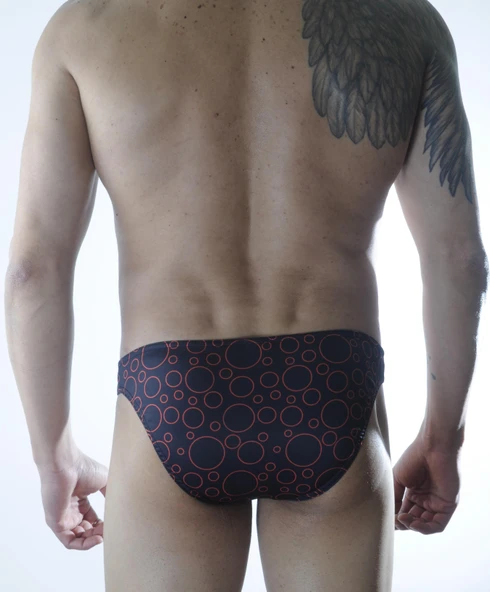 Erkek Daire Desenli Slip Çamaşır - Resim 3