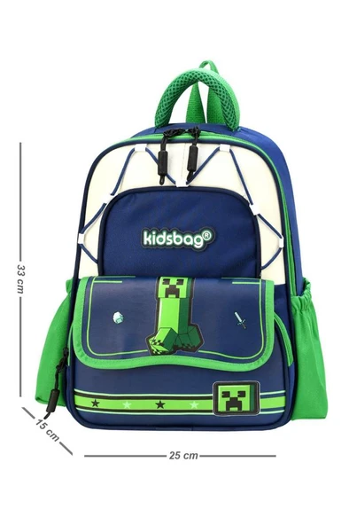 Erkek Çocuk Ultra Lüx Anaokulu Sırt Çantası Kreş Çantası 33*25 Cm Ortopedik Su İtici Kumaş 151FB ürün görseli 1