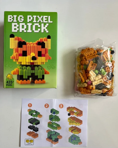 Brick Yeşilli Lego 435 Pixel Parça - Resim 2