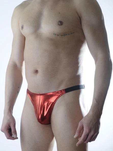 Erkek Kırmızı Lame Brazillian Slip ürün görseli 1
