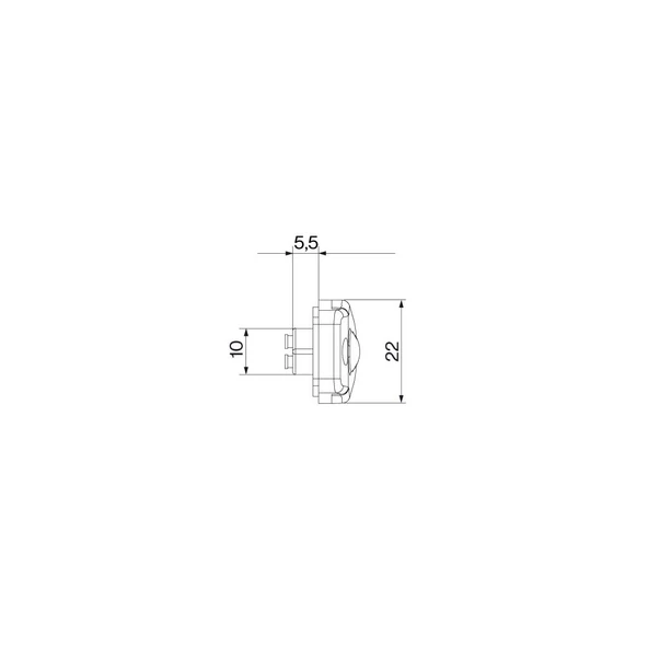 Sanel SBC12R12 Kırmızı Basamak Lambası 12V - Resim 3