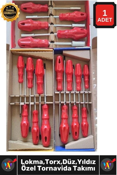 #Tornavida Profesyonel Dayanıklı Lokma Tornavida Torx Tornavida Düz Yıldız Tornavida Seti Takımı ürün görseli 1