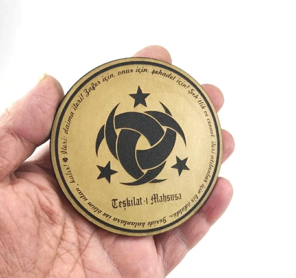 TEŞKİLATI MAHSUSA Deri PEÇ - Arma - Askeri Patch - Resim 2