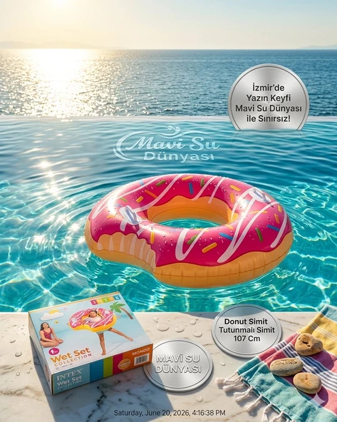 Donut Simit Tutunmalı Simit 107 Cm ürün görseli 1