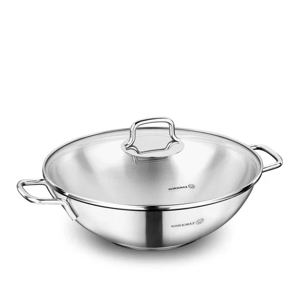 KORKMAZ A1519 PERLA WOK TAVA 28*8,5 CM ürün görseli 1