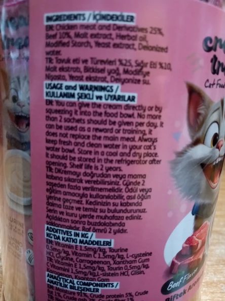 Hobi Biftek Aromalı Krema Kedi Ödül Maması 14 gr x 30 Adet ürün görseli 1