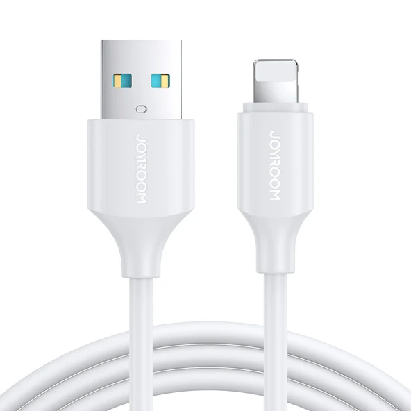 JOYROOM S-A9 3A USB - Lightning Hızlı Şarj Kablosu 1mt Beyaz Apple Telefon/Tablet Data Kablosu ürün görseli 1